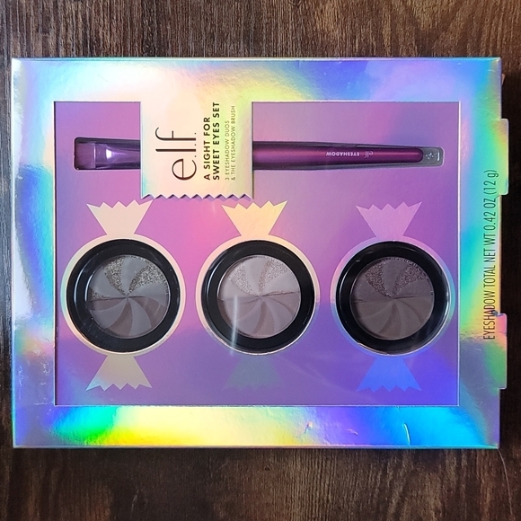 ELF Other - 💜💜e.l.f  Eyeshadow Trio with Eyeshadow Brush-Free set of womans Faux Mink Lash